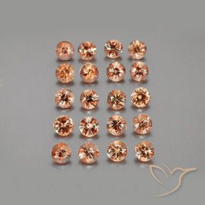 Gemme di Andalusite Multicolore naturale da 3.92 ct, Rotondo, VS