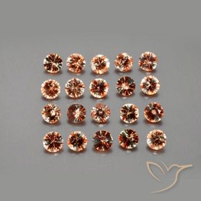Gemme di Andalusite Multicolore naturale da 3.74 ct, Rotondo, VS