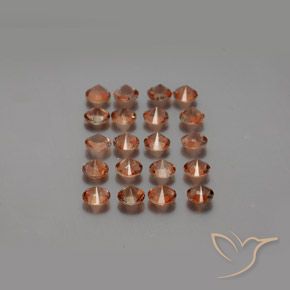 Gemme di Andalusite Multicolore naturale da 3.74 ct, Rotondo, VS