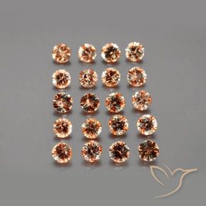 Gemme di Andalusite Multicolore naturale da 3.60 ct, Rotondo, VS
