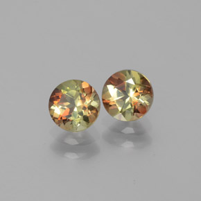 Gemme di Andalusite Multicolore naturale da  ct, Taglio rotondo, VS