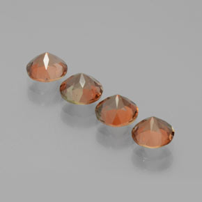 Gemme di Andalusite Multicolore naturale da  ct, Taglio rotondo, VS