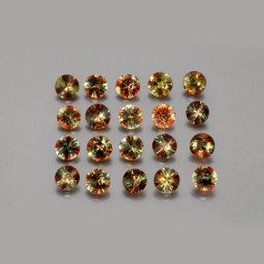 Andalusite naturale multicolore da 3,36 ct, taglio rotondo, VS