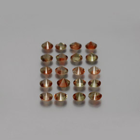 Andalusite naturale multicolore da 3,36 ct, taglio rotondo, VS