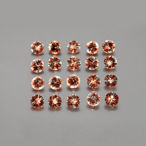 Andalusite naturale multicolore da 3,22 ct, taglio rotondo, VS