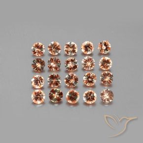 Gemme di Andalusite Multicolore naturale da 3.53 ct, Rotondo, VS