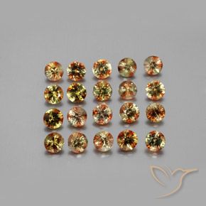 Gemme di Andalusite Multicolore naturale da 3.86 ct, Rotondo, VS