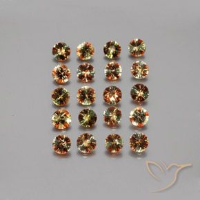 3.35ctw Naturale Multicolore Andalusite, Rotondo, VS