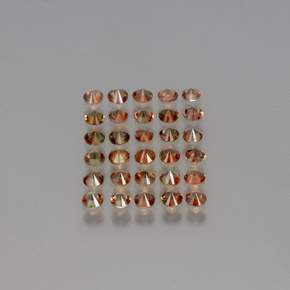 Andalusite naturale multicolore da 3,35 ct, taglio rotondo, VS