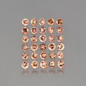 Gemme di Andalusite Multicolore naturale da  ct, Taglio rotondo, VS