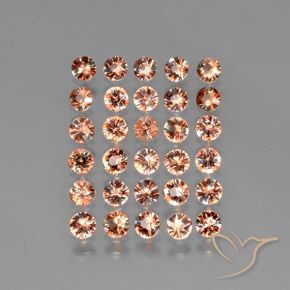 Gemme di Andalusite Multicolore naturale da 3.50 ct, Rotondo, VS