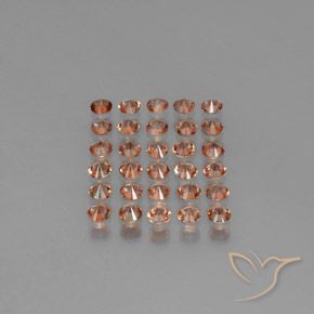 Gemme di Andalusite Multicolore naturale da 3.50 ct, Rotondo, VS