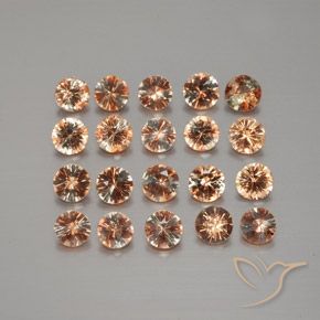 Gemme di Andalusite Multicolore naturale da 3.46 ct, Rotondo, VS