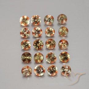 Gemme di Andalusite Multicolore naturale da 3.70 ct, Rotondo, VS