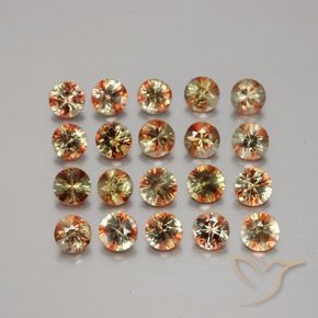 Gemme di Andalusite Multicolore naturale da 3.70 ct, Rotondo, VS