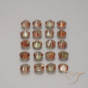 Gemme di Andalusite Multicolore naturale da 3.70 ct, Rotondo, VS