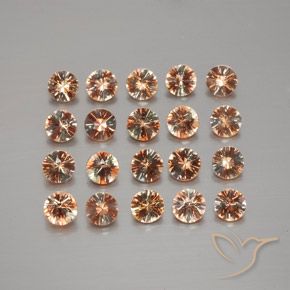 Gemme di Andalusite Multicolore naturale da 3.18 ct, Rotondo, VS
