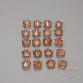 Gemme di Andalusite Multicolore naturale da 3.18 ct, Rotondo, VS