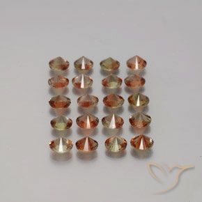 Gemme di Andalusite Multicolore naturale da 3.28 ct, Rotondo, VS