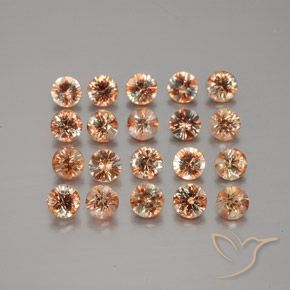 Gemme di Andalusite Multicolore naturale da 3.41 ct, Rotondo, VS