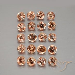 Gemme di Andalusite Multicolore naturale da 3.79 ct, Rotondo, VS