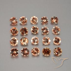 Gemme di Andalusite Multicolore naturale da 3.54 ct, Rotondo, VS