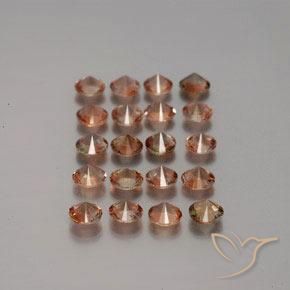 Gemme di Andalusite Multicolore naturale da 3.54 ct, Rotondo, VS