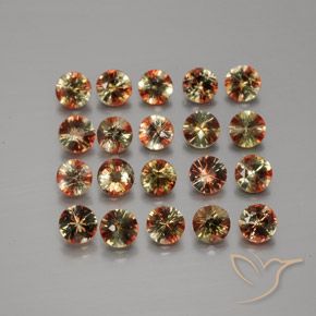 Gemme di Andalusite Multicolore naturale da 3.66 ct, Rotondo, VS