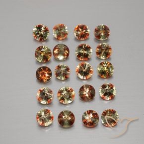 3.44ctw Naturale Multicolore Andalusite, Rotondo, VS