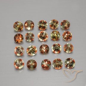 Gemme di Andalusite Multicolore naturale da 3.44 ct, Rotondo, VS