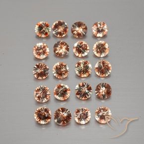 Gemme di Andalusite Multicolore naturale da 3.46 ct, Rotondo, VS