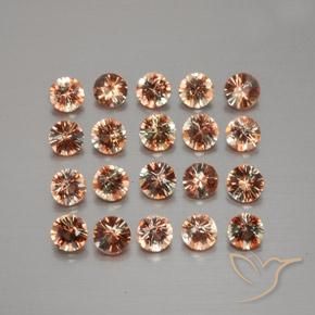 Gemme di Andalusite Multicolore naturale da 3.46 ct, Rotondo, VS