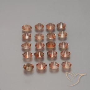 Gemme di Andalusite Multicolore naturale da 3.46 ct, Rotondo, VS