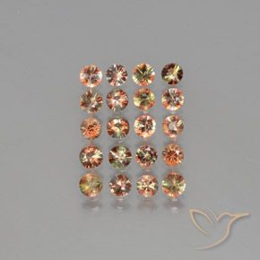 3.94ctw Naturale Multicolore Andalusite, Rotondo, VS