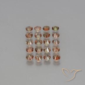 Gemme di Andalusite Multicolore naturale da 3.94 ct, Rotondo, VS
