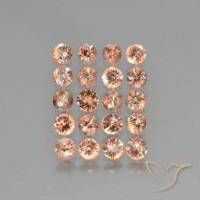 Gemme di Andalusite Multicolore naturale da 3.99 ct, Rotondo, VS