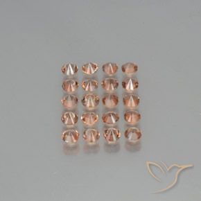 Gemme di Andalusite Multicolore naturale da 3.99 ct, Rotondo, VS