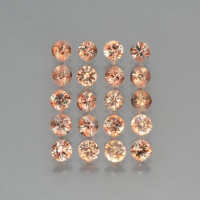 Gemme di Andalusite Multicolore naturale da  ct, Taglio rotondo, VS