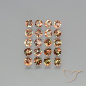 3.13ctw Naturale Multicolore Andalusite, Rotondo, VS