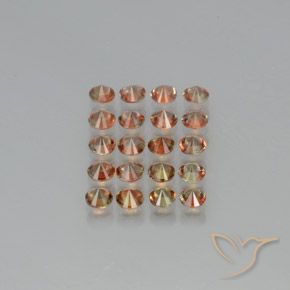 Gemme di Andalusite Multicolore naturale da 3.13 ct, Rotondo, VS
