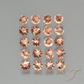 Gemme di Andalusite Multicolore naturale da 3.07 ct, Rotondo, VS