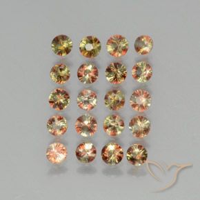 Gemme di Andalusite Multicolore naturale da 2.63 ct, Rotondo, VS