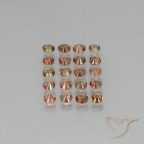 Gemme di Andalusite Multicolore naturale da 2.63 ct, Rotondo, VS