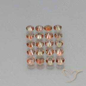Gemme di Andalusite Multicolore naturale da 3.82 ct, Rotondo, VS