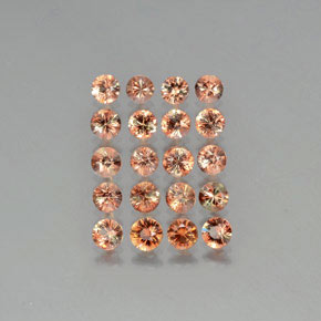 Andalusite naturale multicolore da 3,98 ct, taglio rotondo, VS