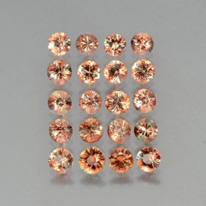 Andalusite naturale multicolore da 3,98 ct, taglio rotondo, VS