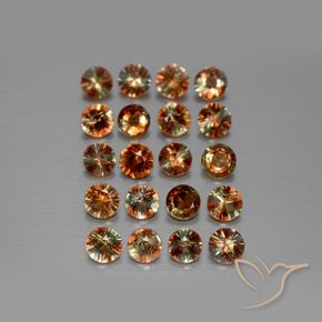 3.46ctw Naturale Multicolore Andalusite, Rotondo, VS