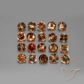 Gemme di Andalusite Multicolore naturale da 3.46 ct, Rotondo, VS