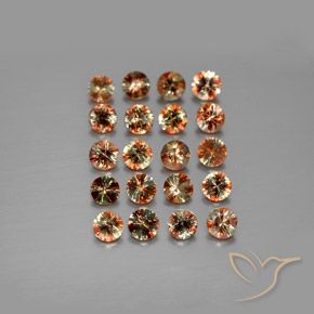 Gemme di Andalusite Multicolore naturale da 3.46 ct, Rotondo, VS