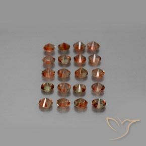 Gemme di Andalusite Multicolore naturale da 3.46 ct, Rotondo, VS